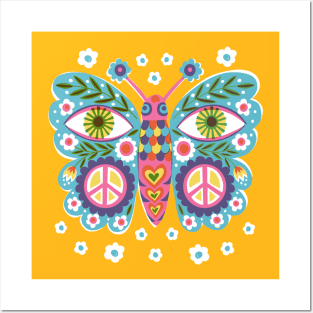 Peace Butterfly Posters and Art